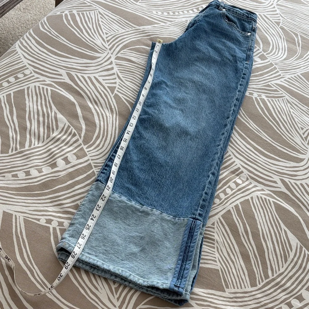 Habitual Two-Tone Blue Flare Jeans - Picture 5 of 8